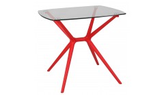 Красный стол для кафе