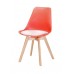 WOOD RED / Красный дизайнерский стул в аренду